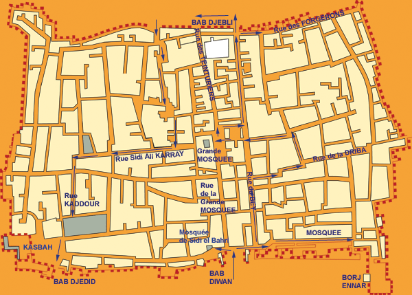 Plan mdina de Sfax