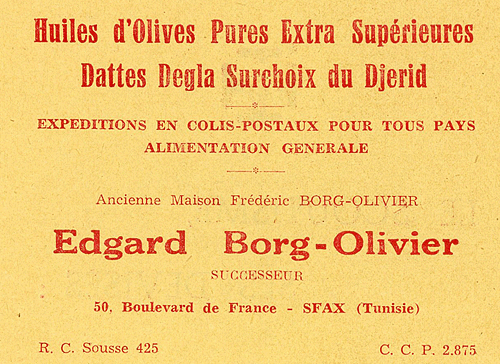 Le magasin de
Borg-Olivier