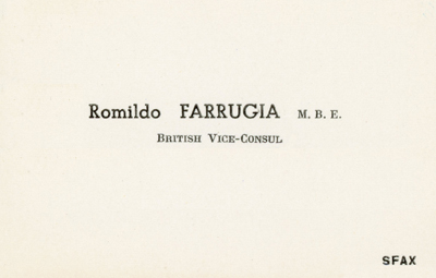 Carte de visite Romildo Farrugia