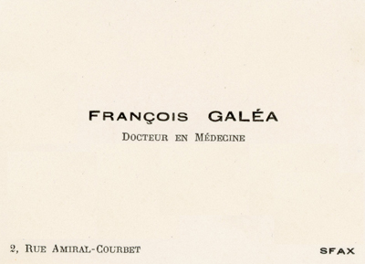 Carte de visite Gala