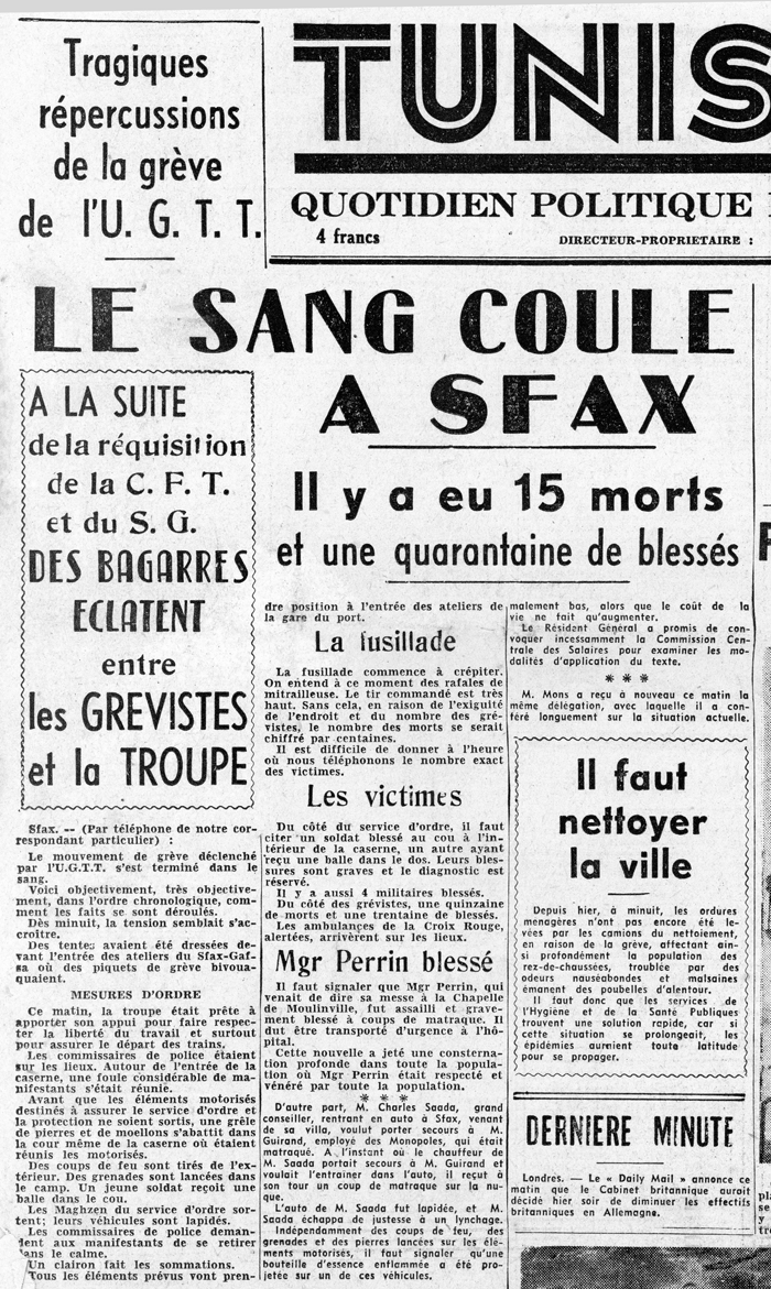 Tunis Soir 1947